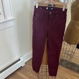 Kut from the Kloth Red Ankle Cropped Jeans